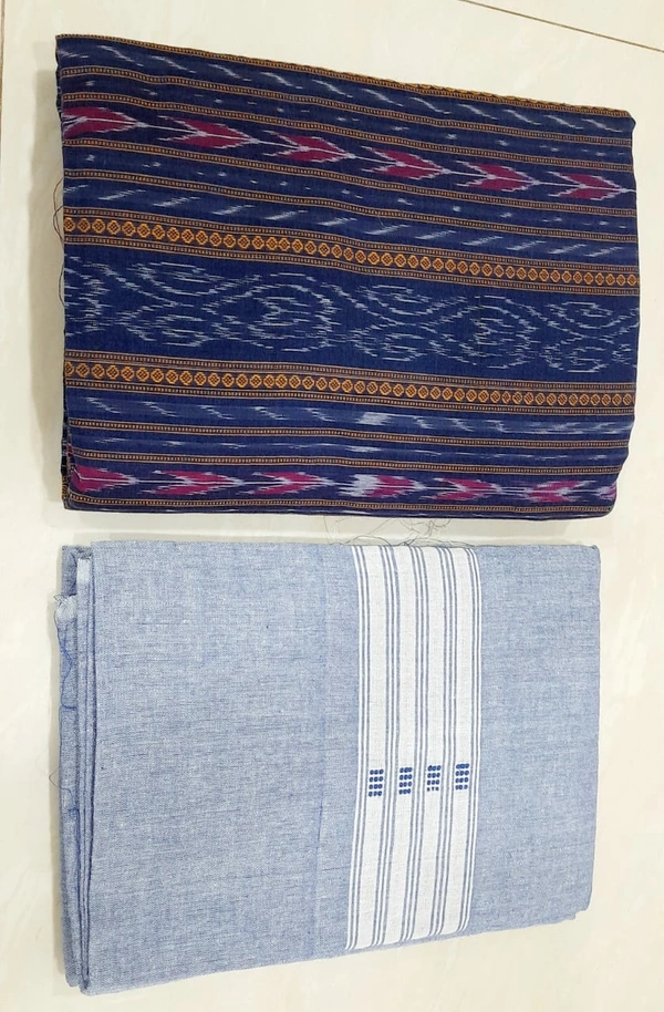 101503 Sambalpuri Handloom Dress Material, Dress Kapada With Dupatta 