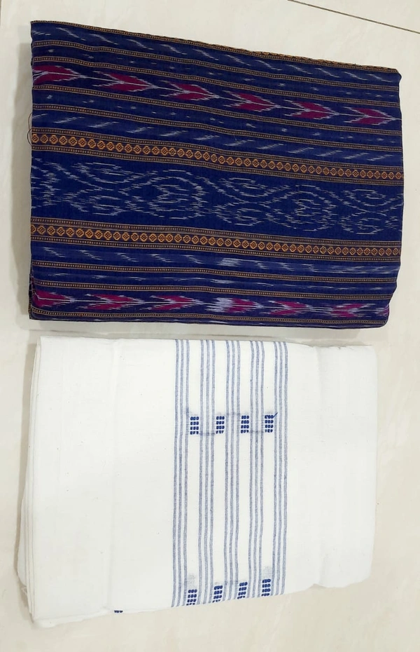 101502 Sambalpuri Handloom Dress Material, Dress Kapada With Dupatta 