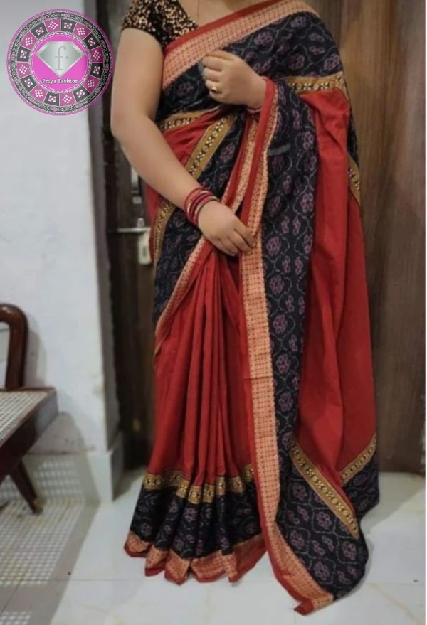 100948 Sambalpuri pach work saree