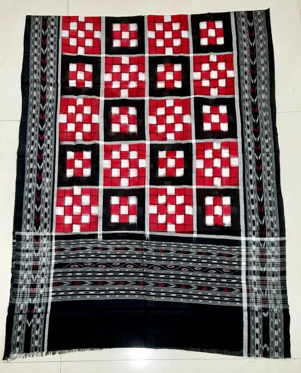 101593 Sambalpuri Handloom Dupatta With Pasapali Body 