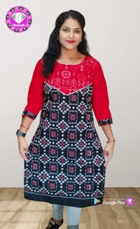 101606 Kurti Sambalpuri Handloom Cotton New Design  - 42