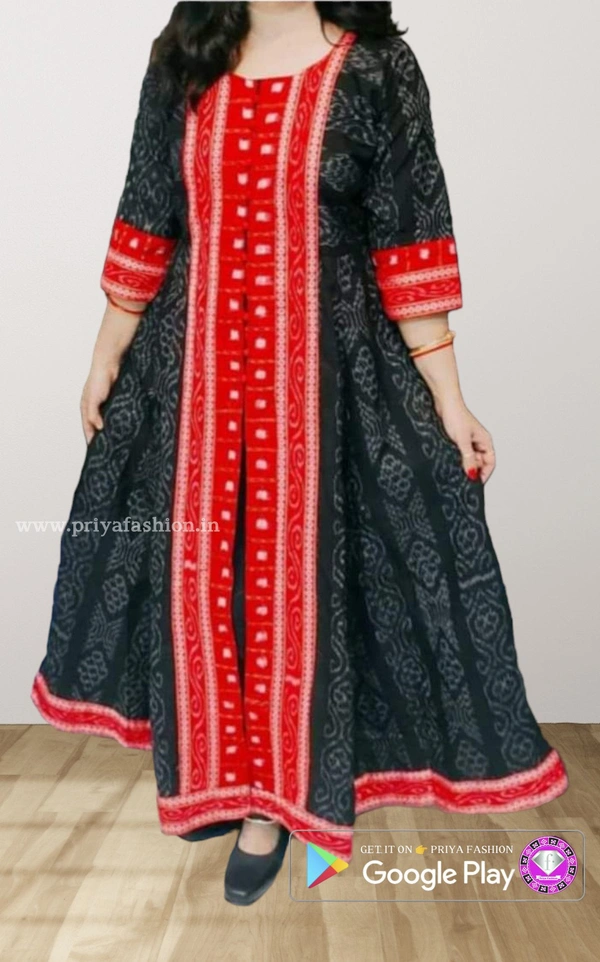 101607 Round Kurti Sambalpuri Handloom New Design  - 44
