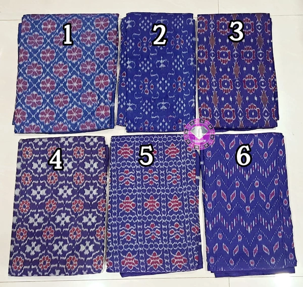 101601 Sambalpuri Handloom Cotton Fabric, Than Kapada  - COLOUR -1, 5 Meter