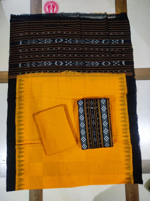 101630 Sambalpuri Handloom Cotton Dress Material With Dupatta 