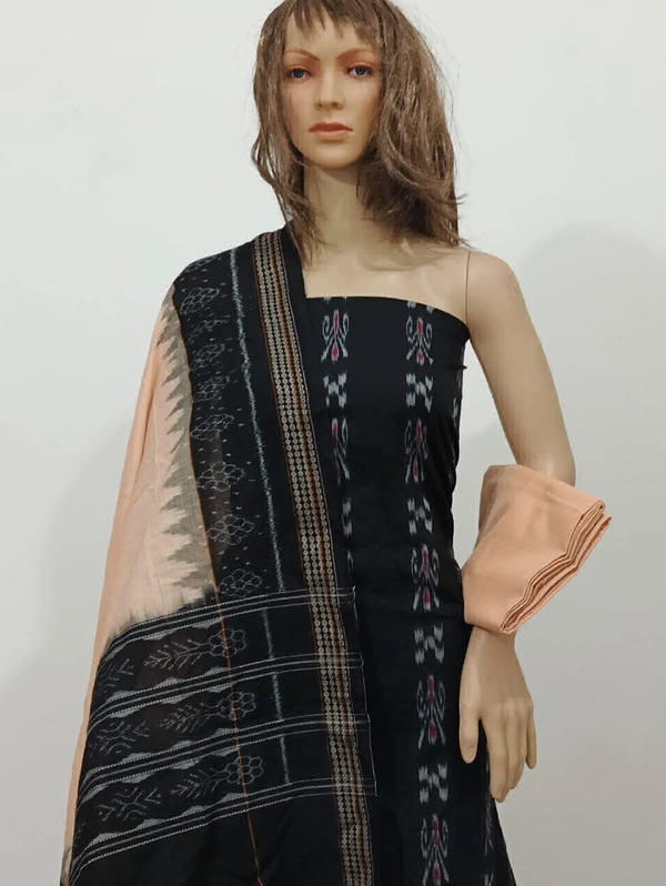 101654 Sambalpuri Handloom Cotton Dress Material With Dupatta 