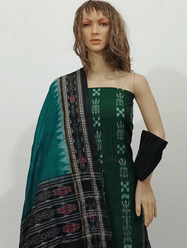 101662 Sambalpuri Handloom Cotton Dress Material With Dupatta 