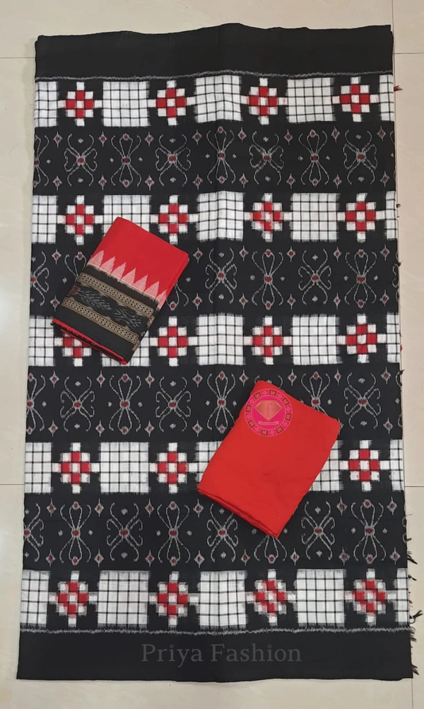 101669 Sambalpuri Dress Material With Dupatta 