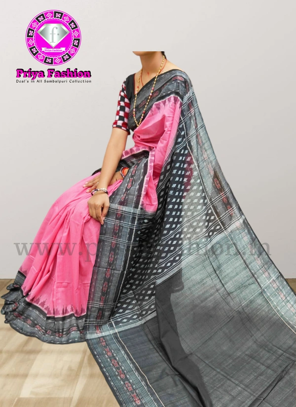 101680 Sambalpuri Handloom  Saree With Blause 