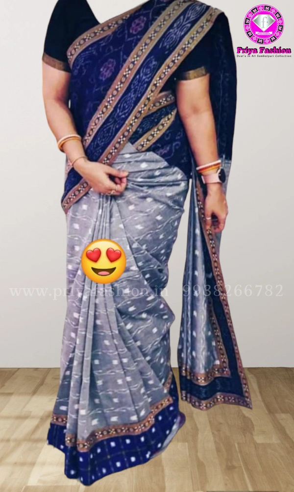 101694 Sambalpuri Handloom Patchwork Saree With Blause 