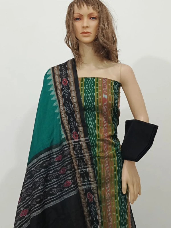 101706 Sambalpuri Handloom Cotton Dress Material With Dupatta 