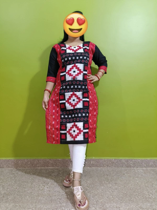 101729 Sambalpuri Handloom Stiching Kurti  - 42