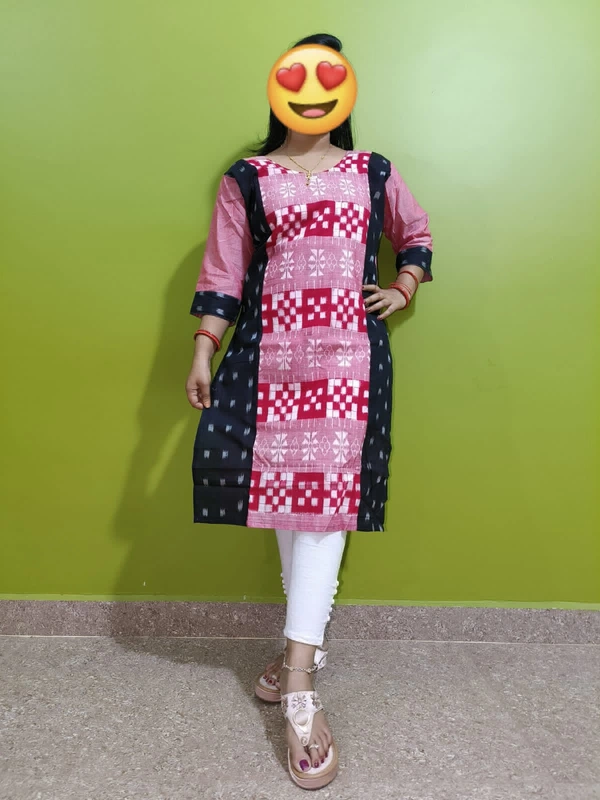 101731 Sambalpuri Handloom Stiching Kurti  - 42