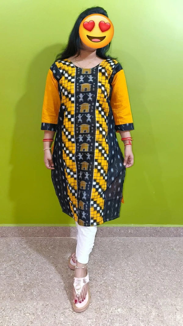 101732 Sambalpuri Handloom Stiching Kurti  - 38