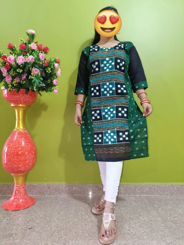 101733 Sambalpuri Handloom Stiching Kurti  - 42