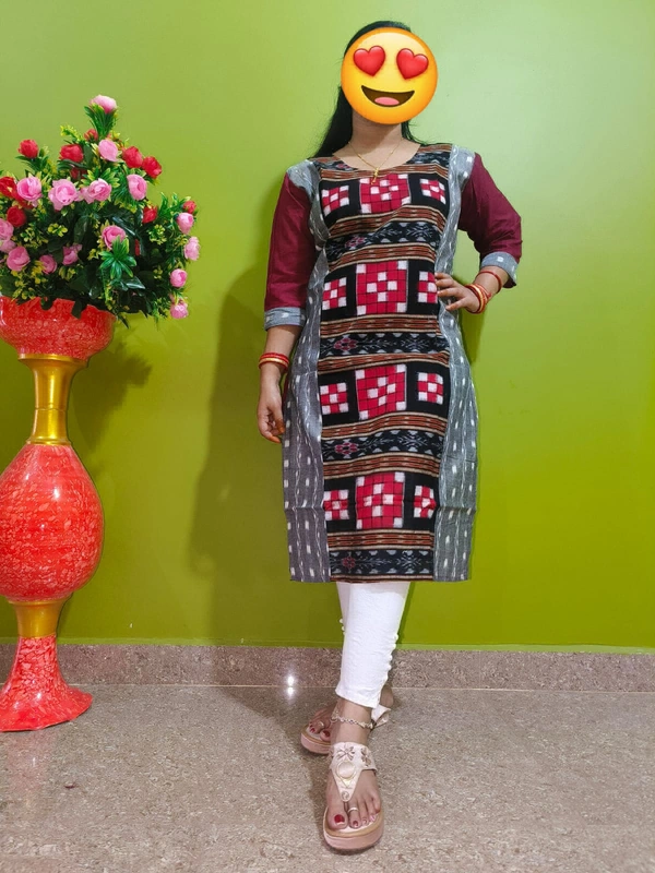 101735 Sambalpuri Handloom Stiching Kurti  - 44