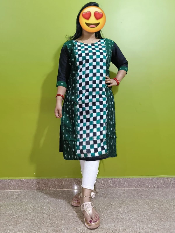 101736 Sambalpuri Handloom Stiching Kurti 