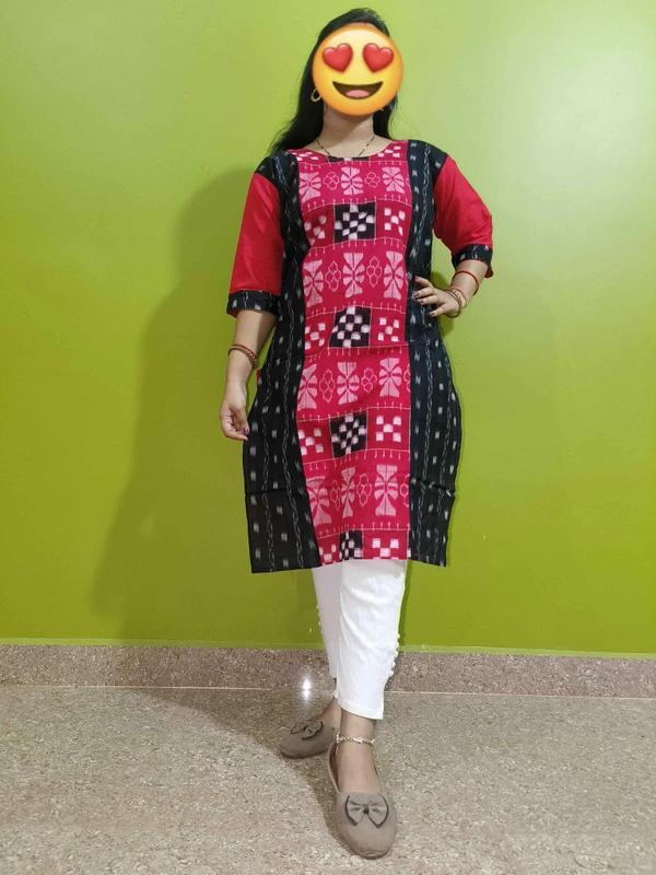 101737 Sambalpuri Handloom Stiching Kurti  - 38