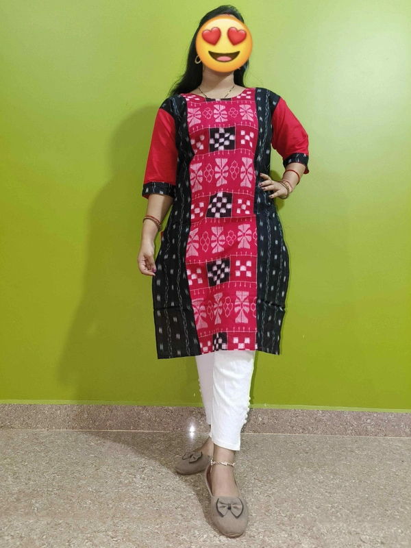 101737 Sambalpuri Handloom Stiching Kurti  - 42