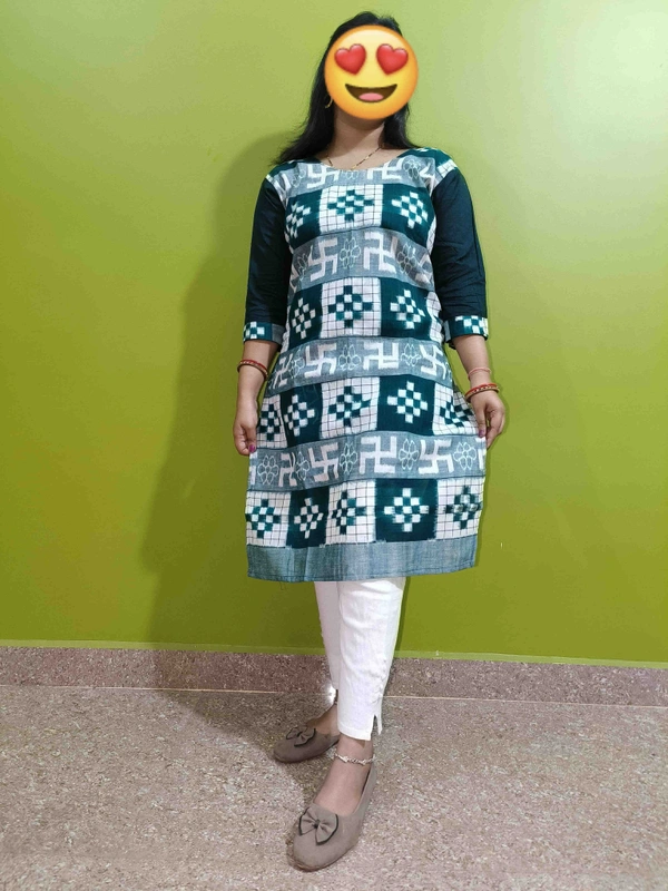 101738 Sambalpuri Handloom Stiching Kurti  - 38