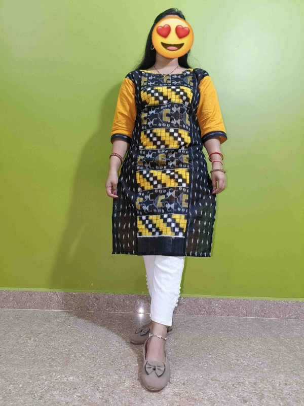 101739 Sambalpuri Handloom Stiching Kurti 