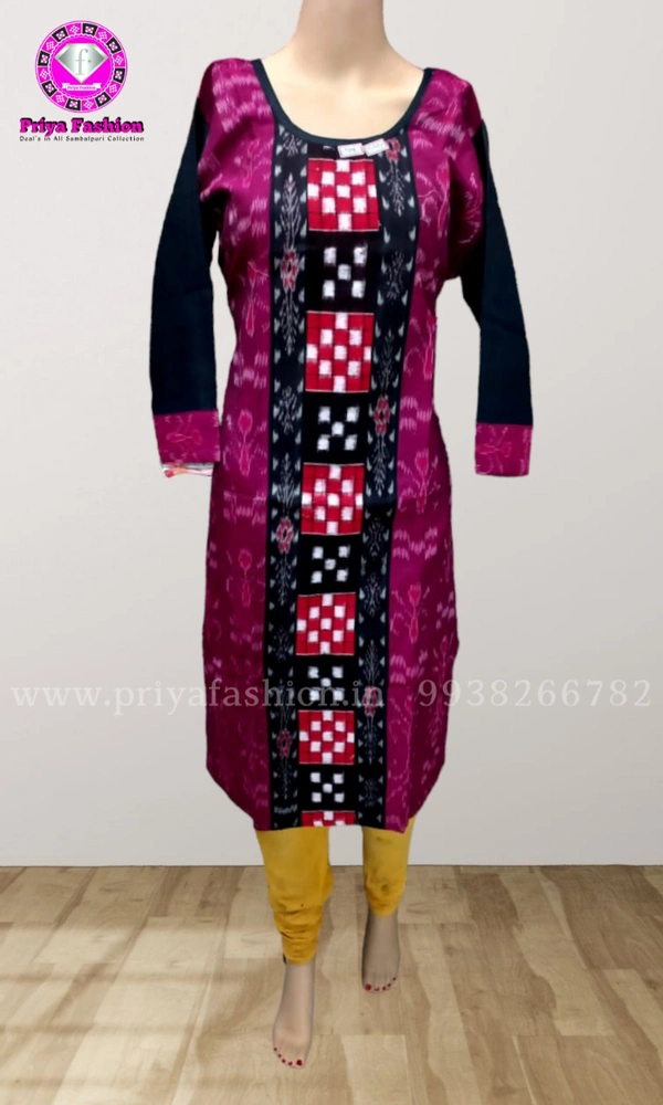 101742 Sambalpuri Handloom Stiching Kurti  - 44
