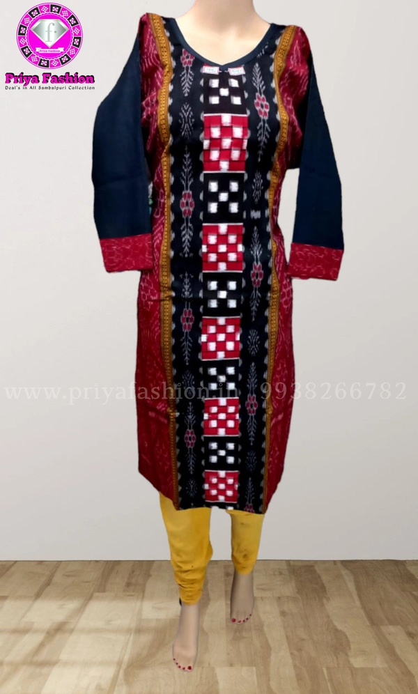 101745 Sambalpuri Handloom Stiching Kurti  - 42