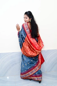 101749 Silk Pata Saree With Blouse 