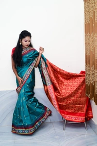 101751 Silk Pata Saree With Blouse 