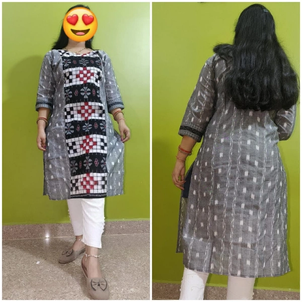 101755 Sambalpuri Handloom Cotton Stitching Kurti  - 44