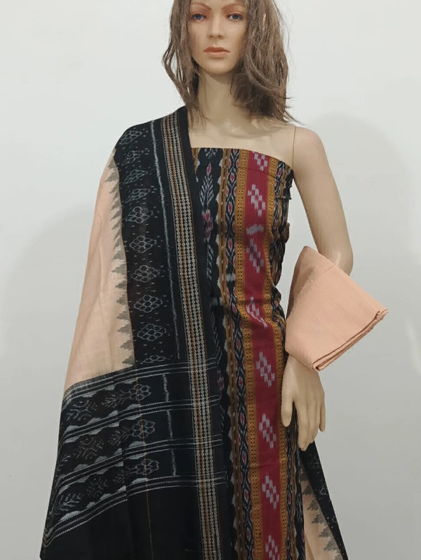 101812Sambalpuri Handloom Dress Material With Dupatta