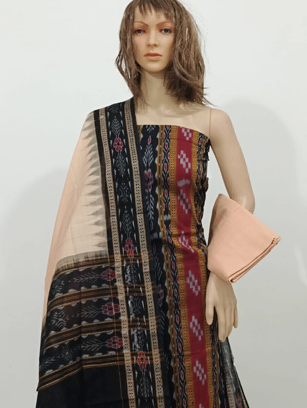 101813Sambalpuri Handloom Dress Material With Dupatta