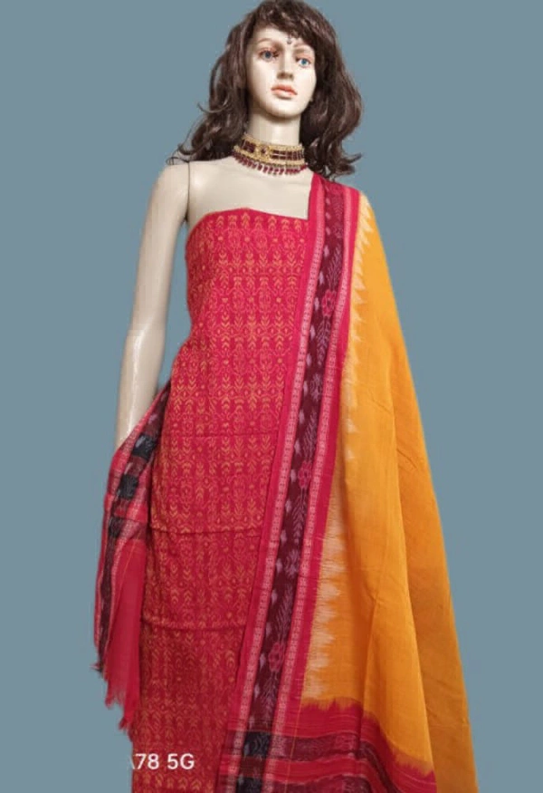 101866 Sambalpuri Handloom Dress Material  with Dupatta 