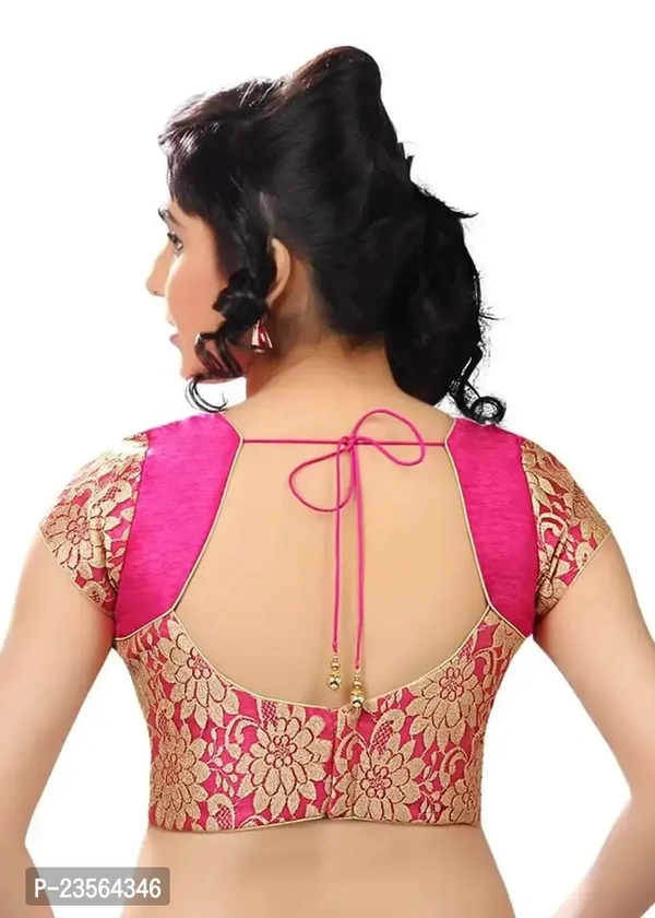 101874 Women Stiching Design Blause  - 42, Magenta / Fuchsia