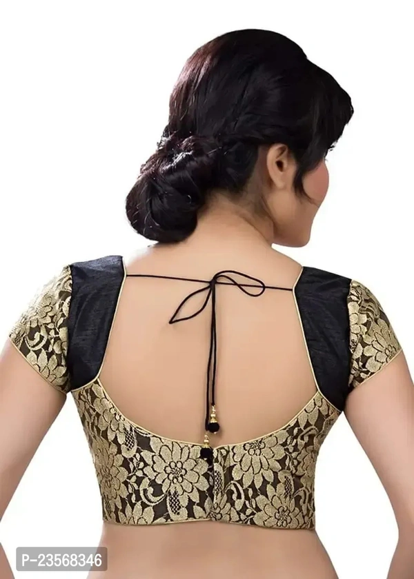 101876 Women Stiching Design Blause  - Black, 42