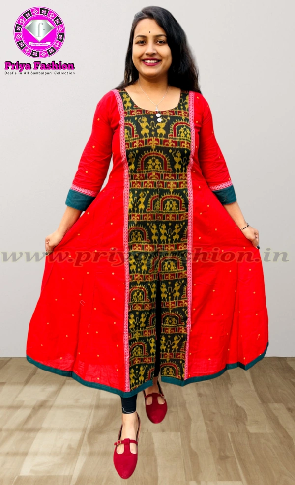 102012 Sambalpuri Round Kurti  - 44