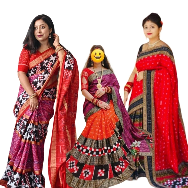 Sambalpuri patchwork Saree