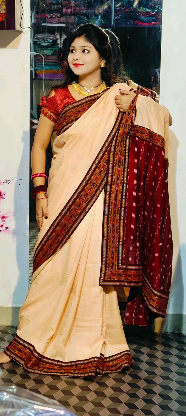 100829 Sambalpuri Patchwork Saree 