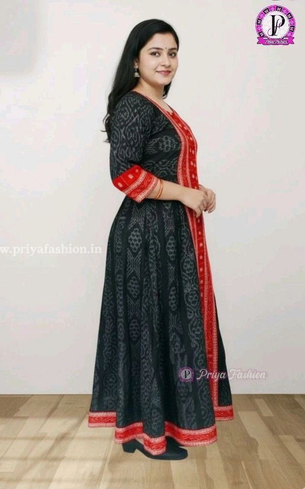 101607 Round Kurti Sambalpuri Handloom New Design  - 36