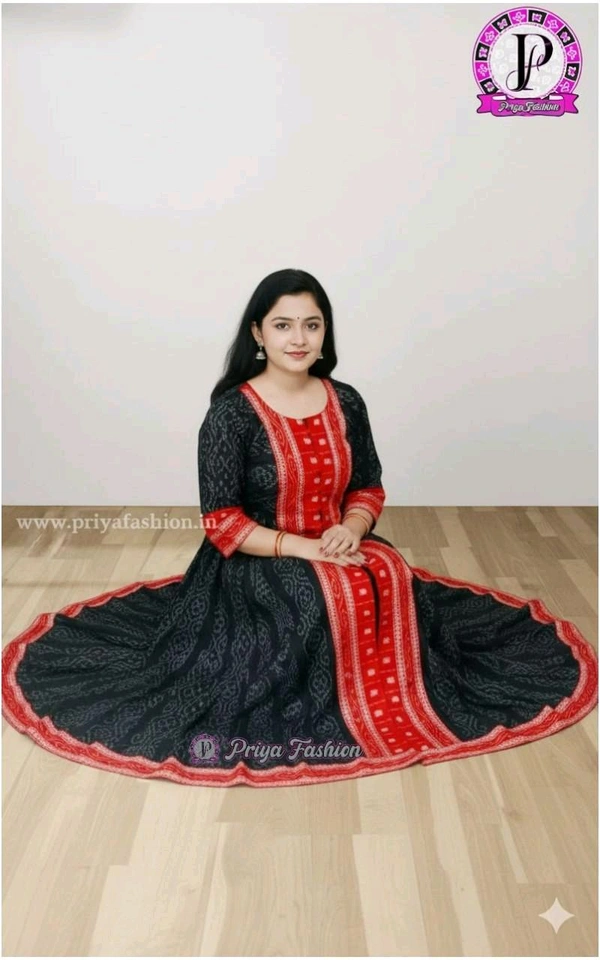 101607 Round Kurti Sambalpuri Handloom New Design  - 36