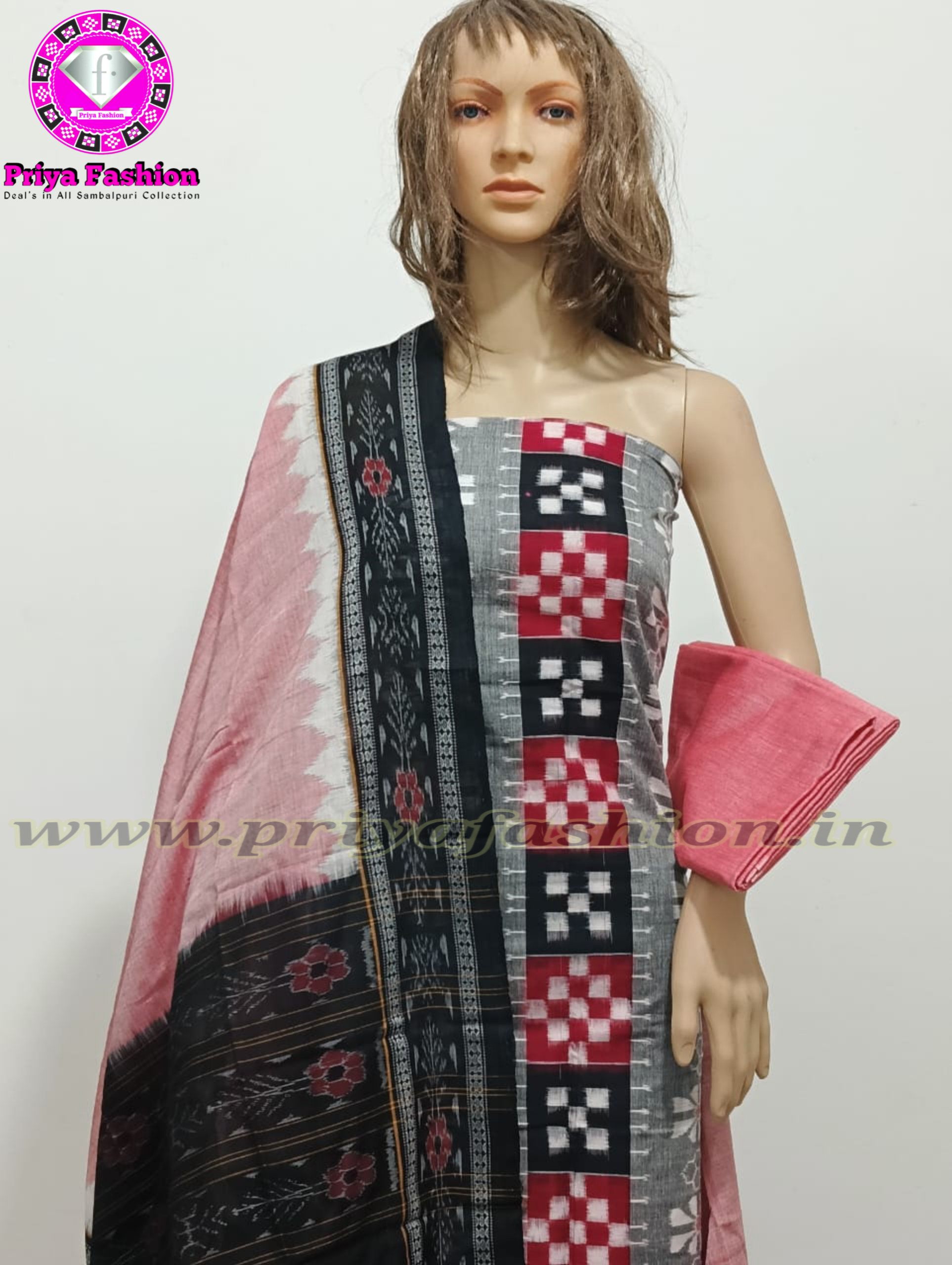 Women's Handloom Dress Material Cotton Printed Salwar Suits Chudidhar Dress  Material Unstiched Blue