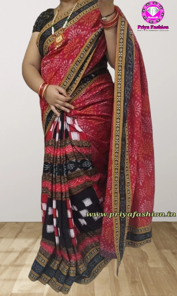 102076 Sambalpuri Patchwork Saree With Blause Pics 