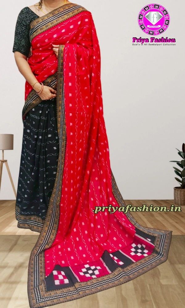 102085  Sambalpuri Patchwork Saree With Blause Pics 