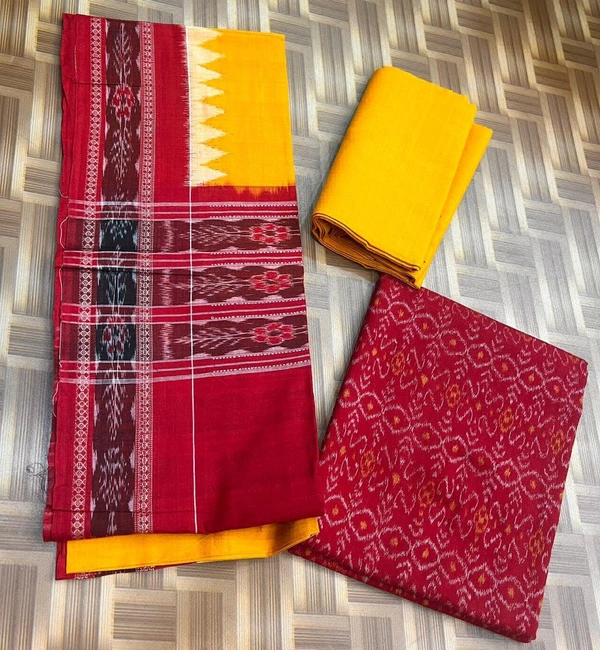 102106 Sambalpuri Dress Material with Dupatta
