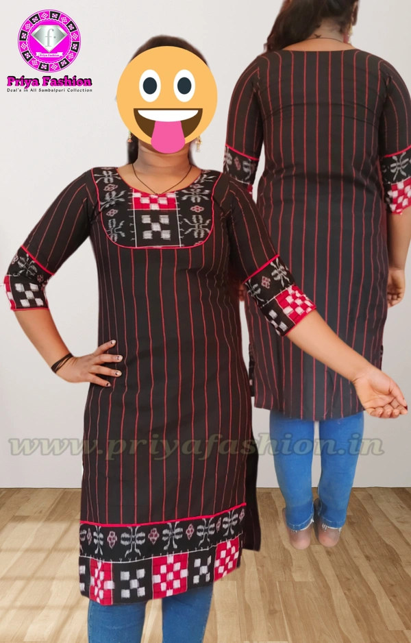 102114 Sambalpuri Handloom Stiching Kurti  - 44