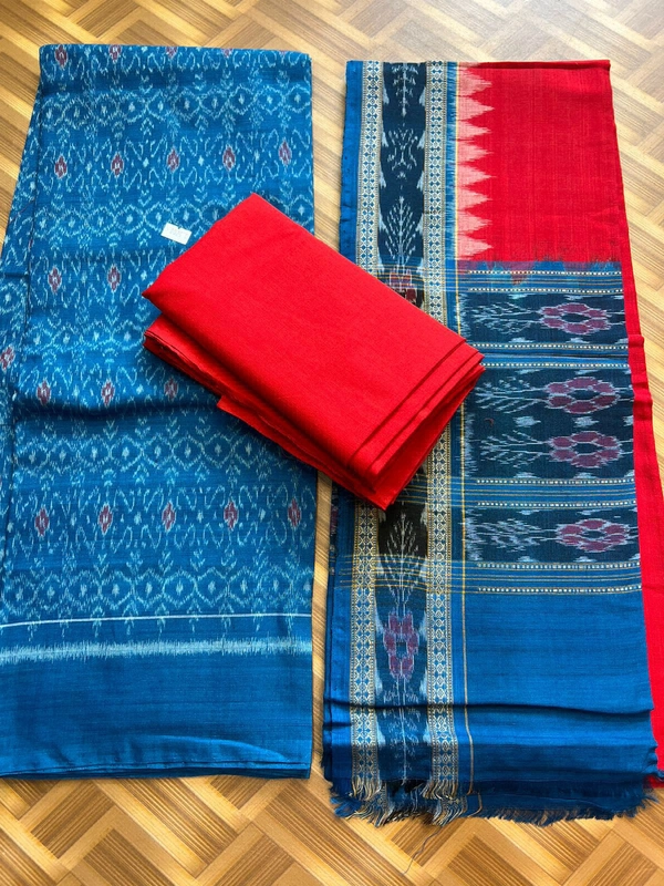 102128 Sambalpuri Dress Material With Dupatta