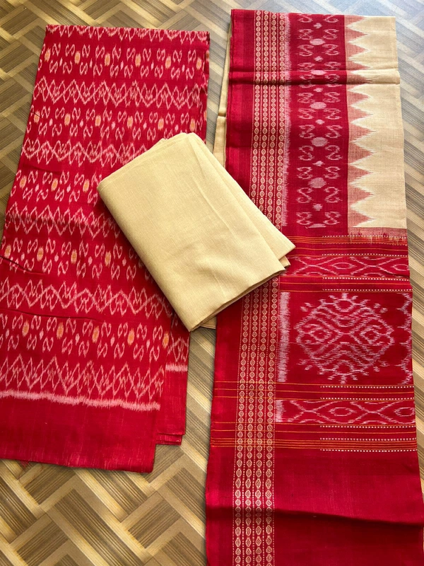 102131 Sambalpuri Dress Material With Dupatta