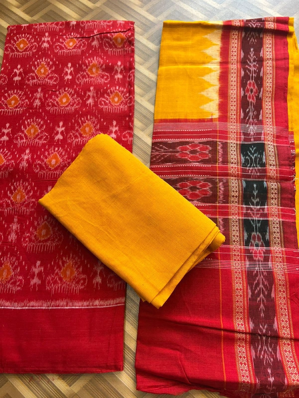 102133 Sambalpuri Dress Material With Dupatta