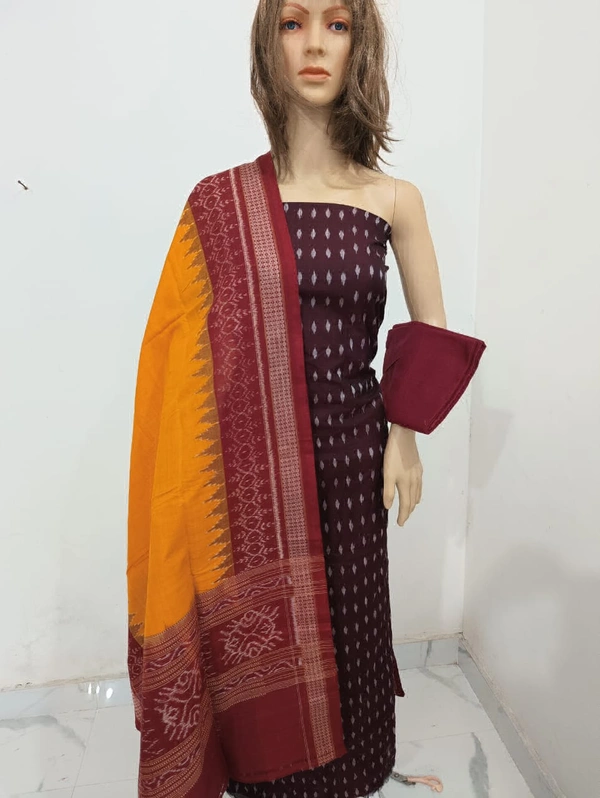 102138 Sambalpuri Dress Material With Dupatta