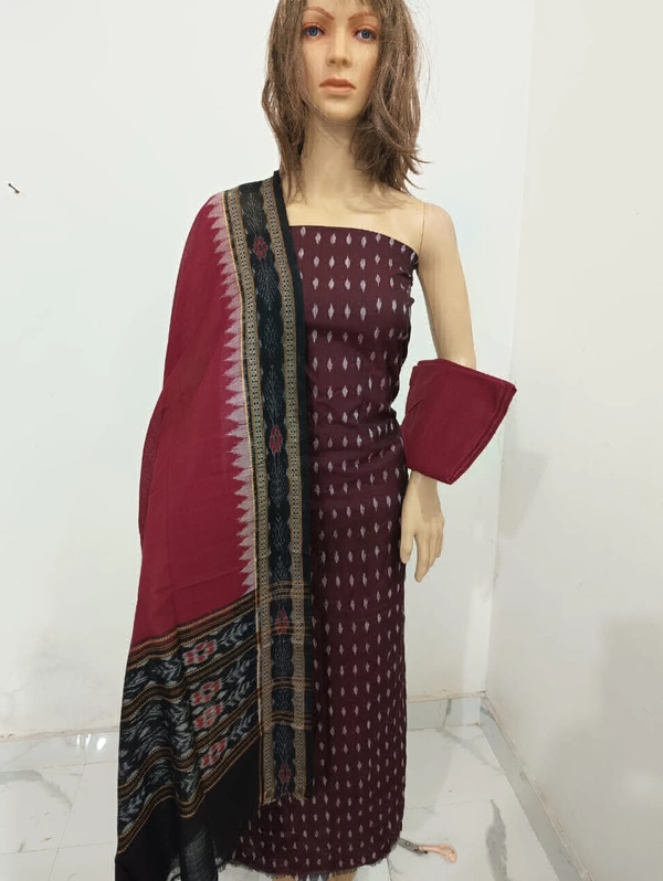 102139 Sambalpuri Dress Material With Dupatta