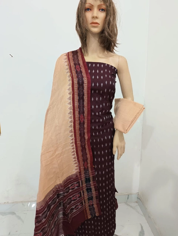 102140 Sambalpuri Dress Material With Dupatta